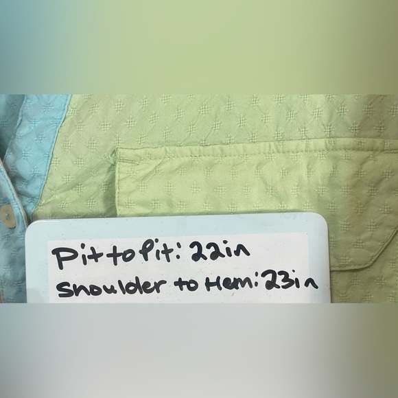 Roller Rabbit Multicolored Collared Long Sleeve Button Down Blouse Women’s M - Picture 11 of 12